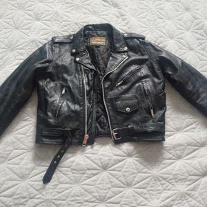 Small Black genuine leather jacket